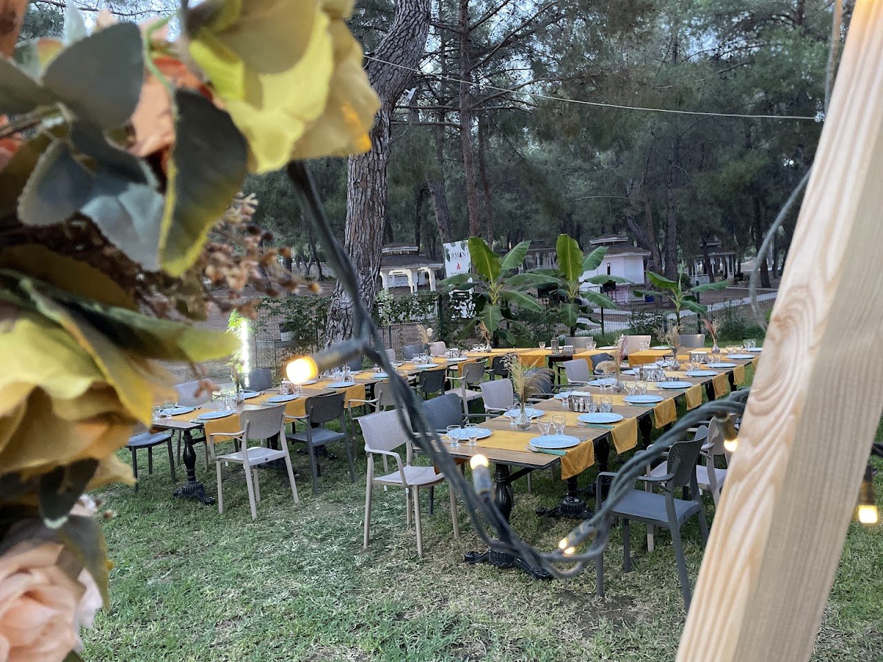 Doğayla iç içe nargile keyfi